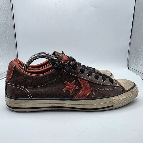 Converse x John Varvatos Star Player Mens Size 9.5 Brown Leather Shoes 132835C - Picture 13 of 15